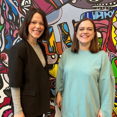 Portrett av Astrid Bugge Mjærum og Helen Rist, Skatteetaten.