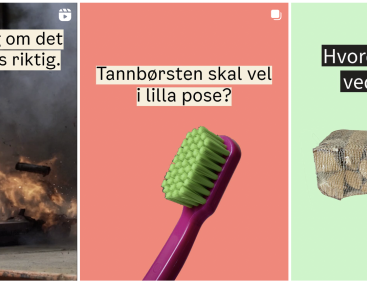 Skjermdump fra instagramkontoen @kildesorteringoslo