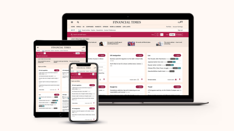 Financial Times på pc, nettbrett og mobil