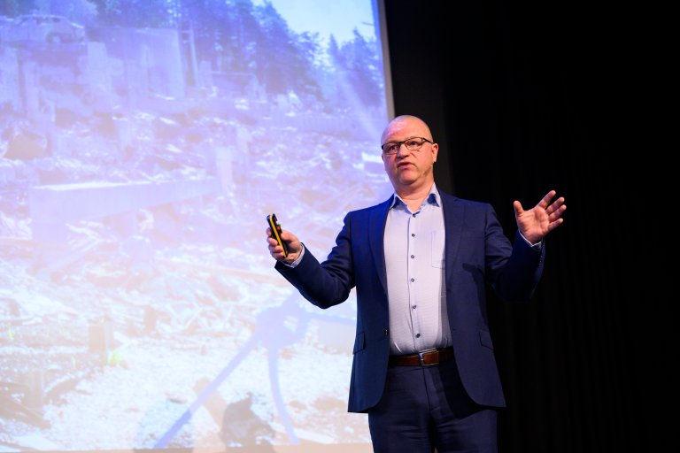 Lars Arntzen, kommunikasjonssjef i Drammen kommune. Foto: Skjalg Bøhmer Vold.