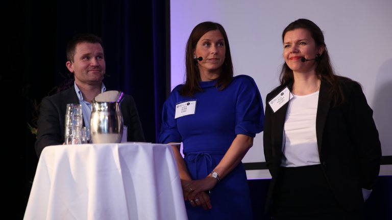 Panel med Ketil Raknes, Kristina Nilsen og Bente Kalsnes