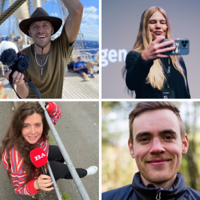 André Mortona Pedersen, John Petter Nordbø, Marie Skarpaas Karlsen og Magdalena Cohen Stjernberg