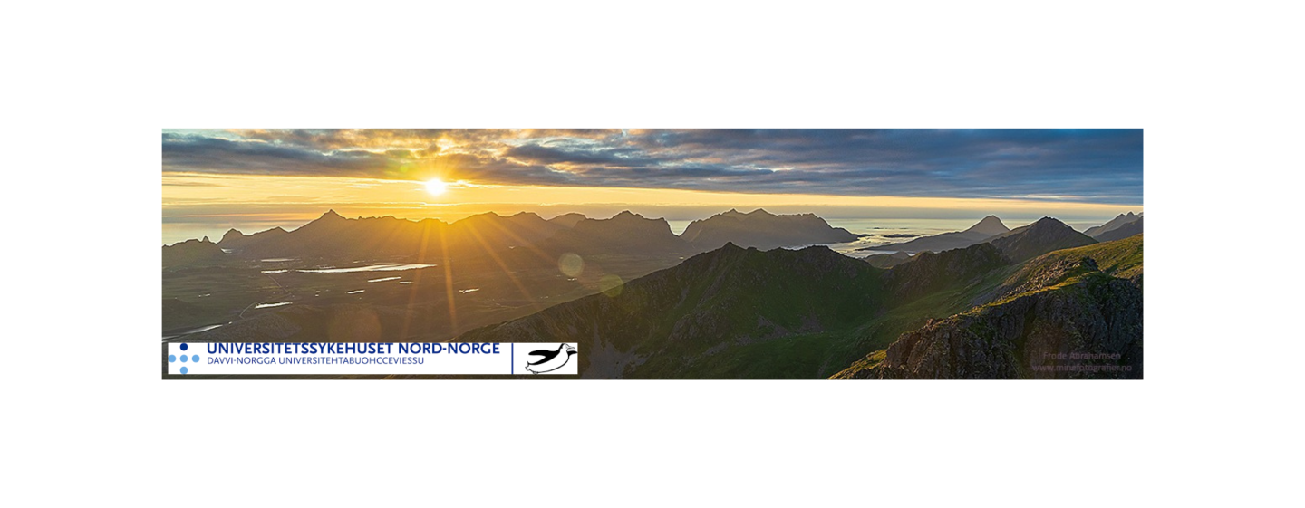 Illustrasjonsbilde fjell og midnattsol fra Universitetet i Nord-Norge