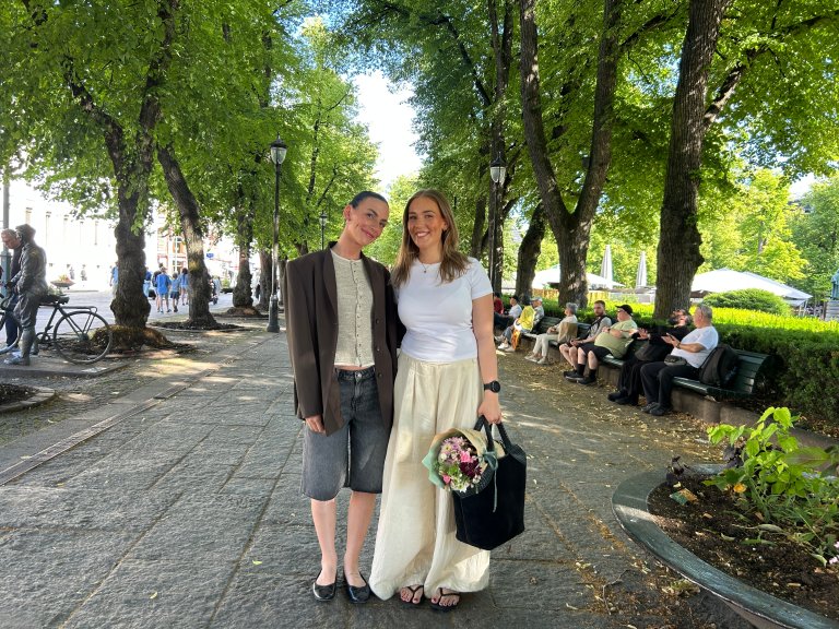 Emma N. Pettersen og Venera Bezeraj 