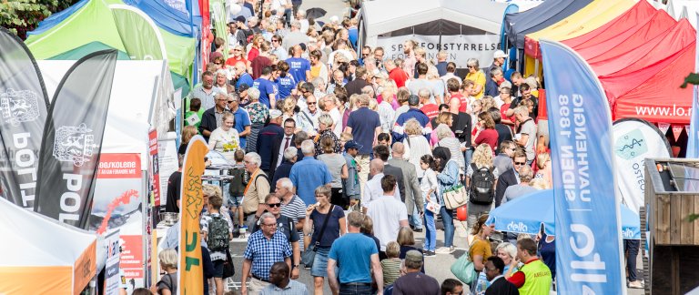 Politisk gate under Arendalsuka 2017. Foto Mona Hauglid.