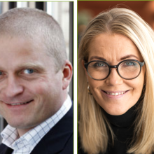 BIlder av innledere til frokostmøte i internkommunikasjon