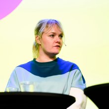 Camilla Elise Berg , daglig leder i Awake. Her under Høstseminaret 2022.
